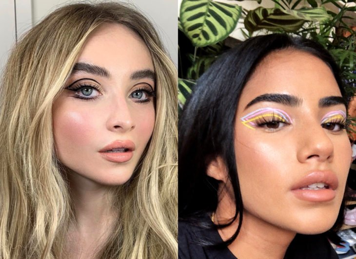 Maquiagem que será tendência em 2022 segundo o Pinterest;  contornos flutuantes