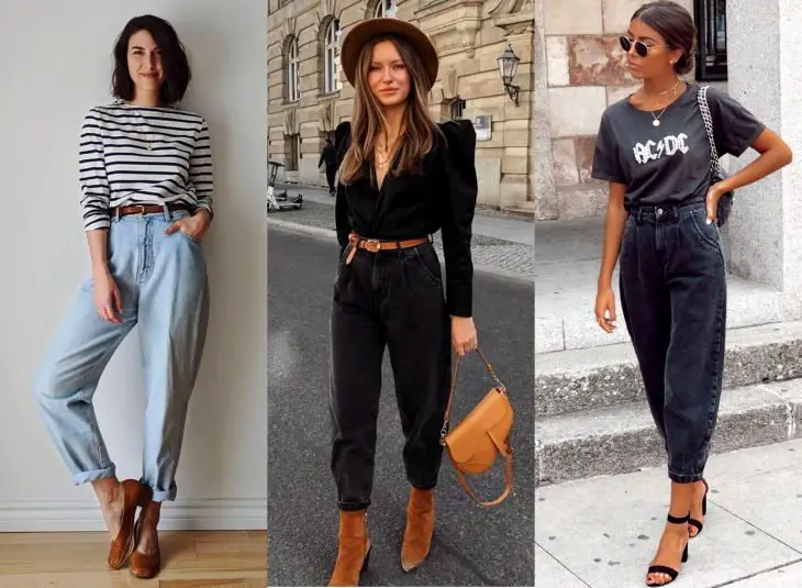 Tipos de calças para mulheres;  jeans desleixado
