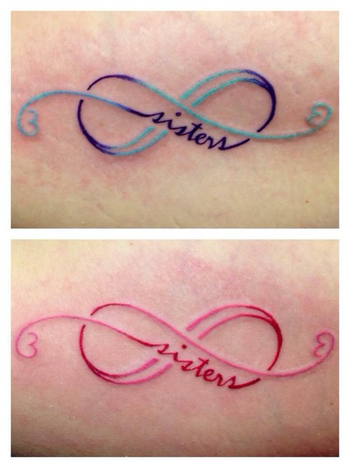 Tatuagens de irmã do infinito 