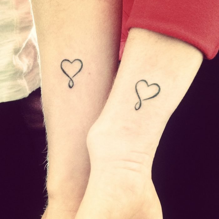 tatuagens de coração infinito