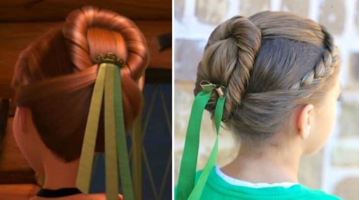 penteados para meninas inspirados na princesa anna do frozen