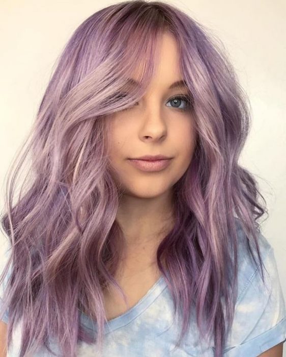 cabelo lilás 