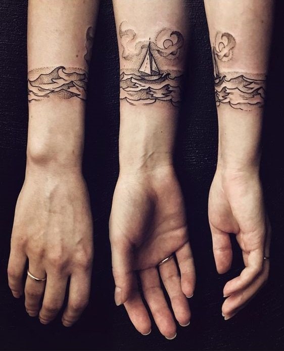 tatuagem de navio à vela