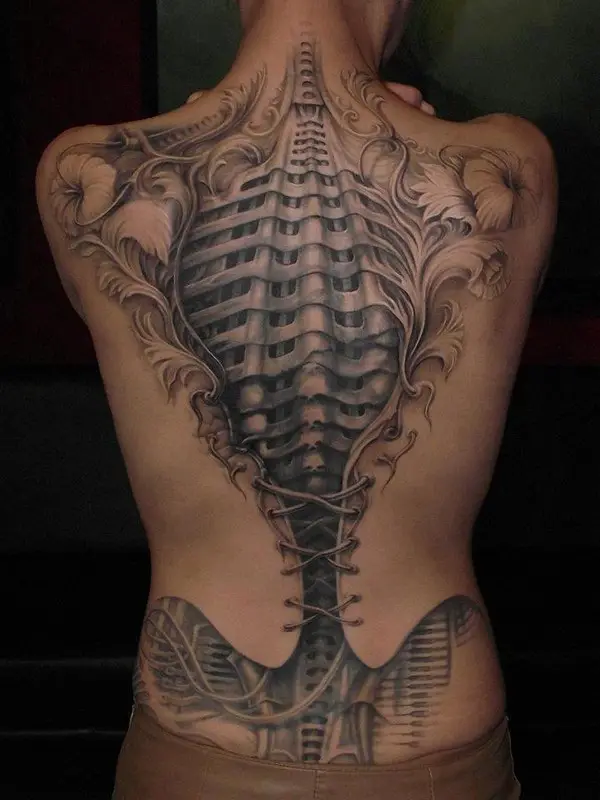 photos-of-tattoos-3d-skeleton-corset-back