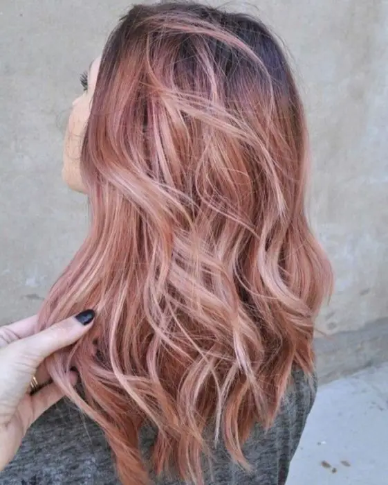 cabelo ouro rosa