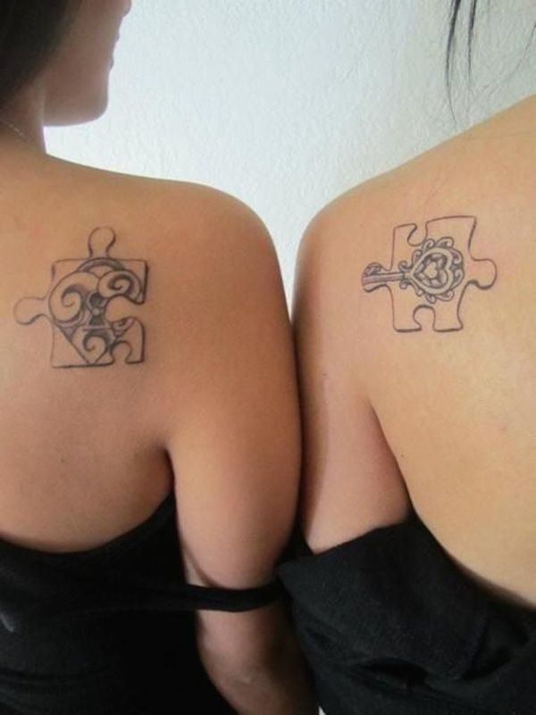 ideias-tatuagens-para-amigos-peças de quebra-cabeça