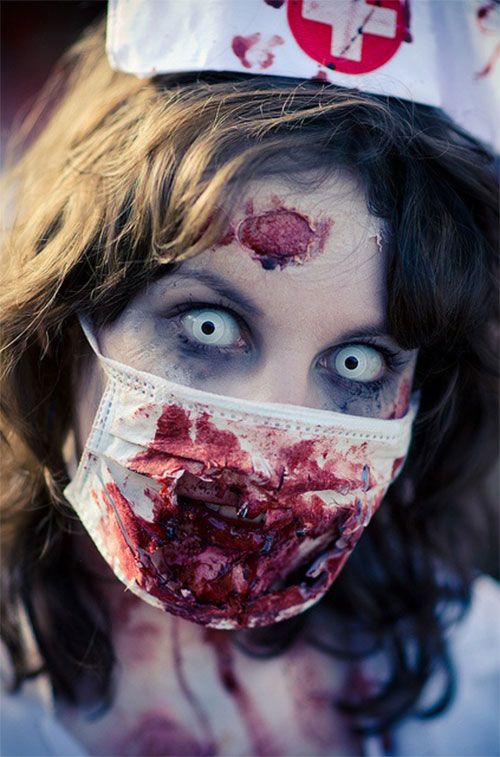 halloween-maquiagem-zumbi-como-pintar-como-uma-enfermeira-morta-viva