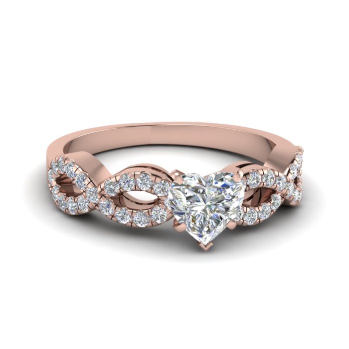 anel de noivado ouro rosa 2