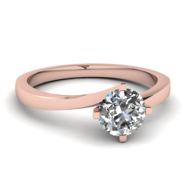 anel de noivado ouro rosa 1