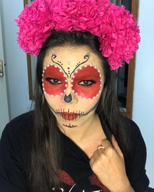 Maquiagem Catrina para o Halloween