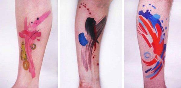 aquarela-tatuagens-para-mulheres-pinceladas-no-braço